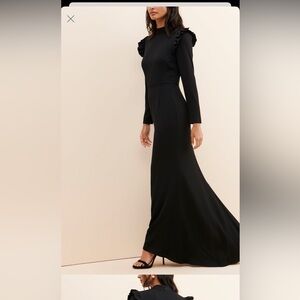 Anthropologie Black Gown x Camilyn Beth